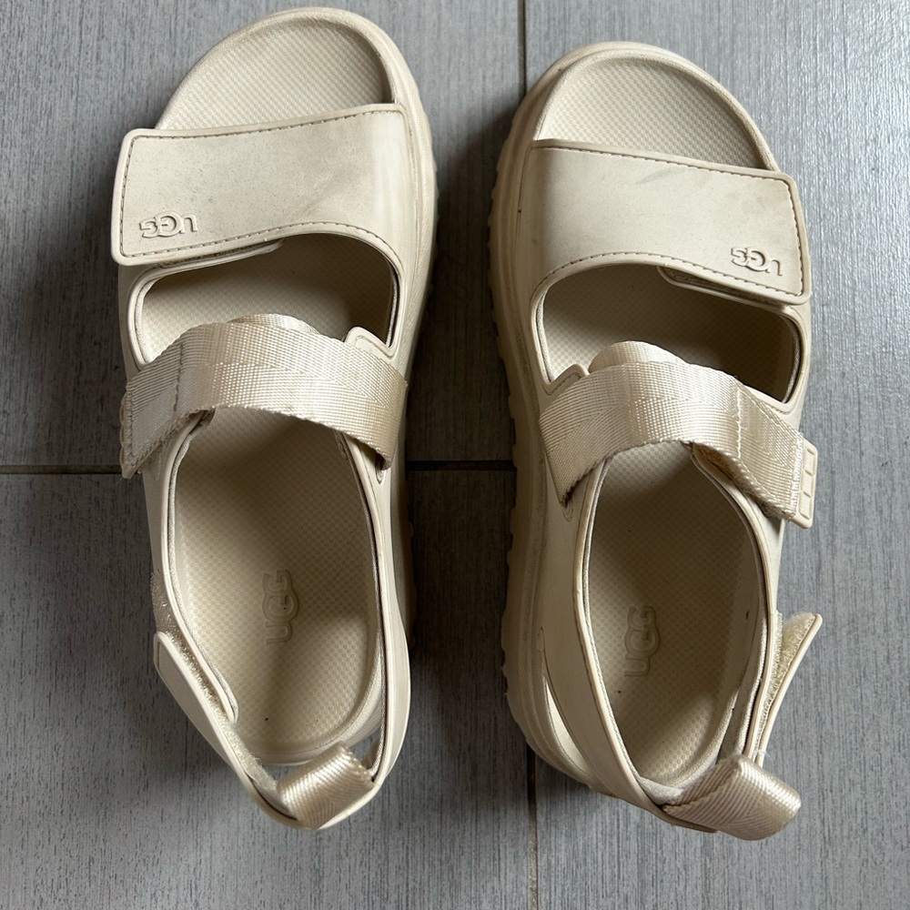 Ugg Chunky Platform Strap Sandals - Cream - Picture 2 of 4